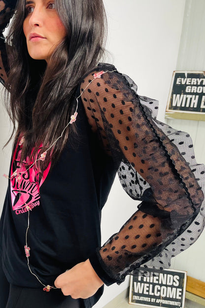 T-shirt en velours Plumeti Heart préféré