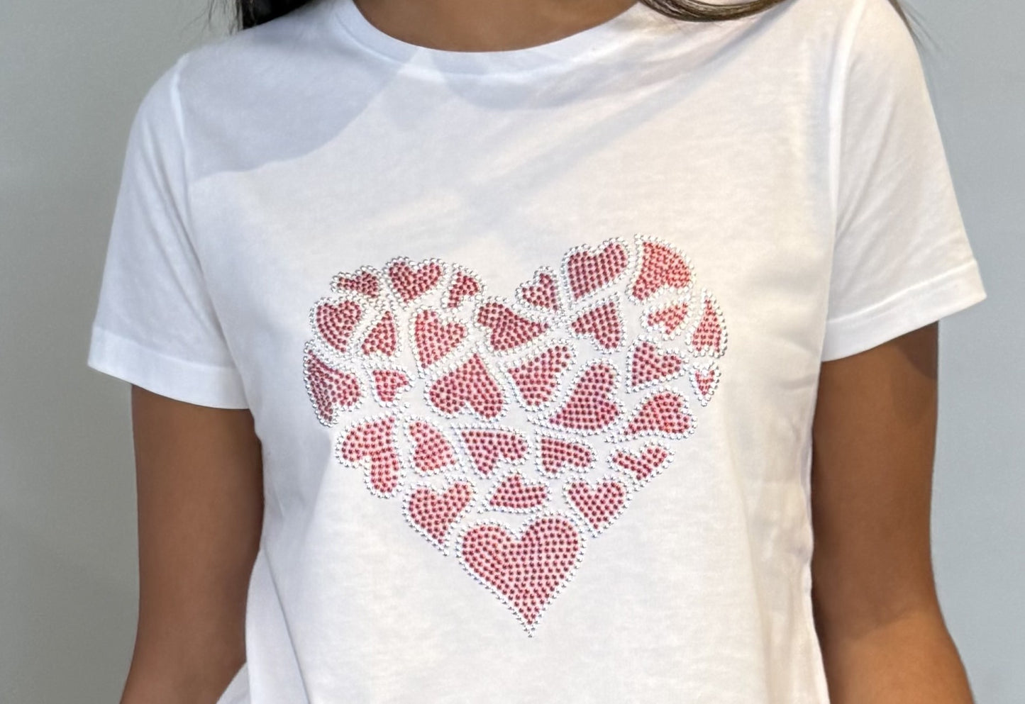 T-shirt Dentelle Nœud Clous