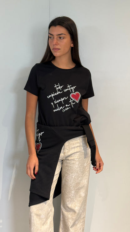 T-shirt Vuelve Strass
