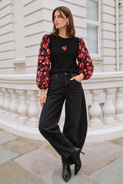 Outfit de corazones de cuerpo entero