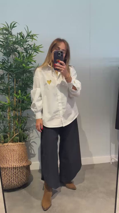 Chemise Brodé Cœur