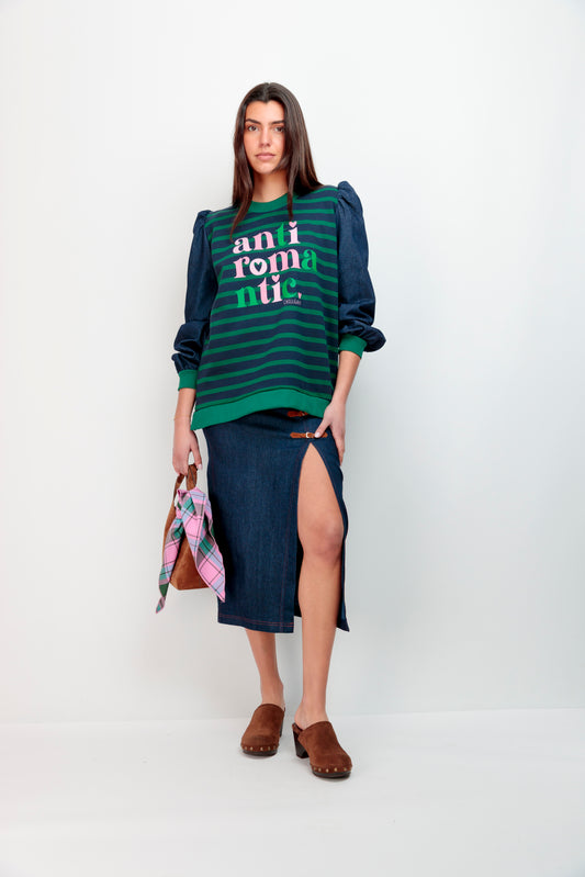 Tres Chic Striped Sweatshirt
