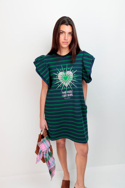 Vestido Dúa Rayas Verde