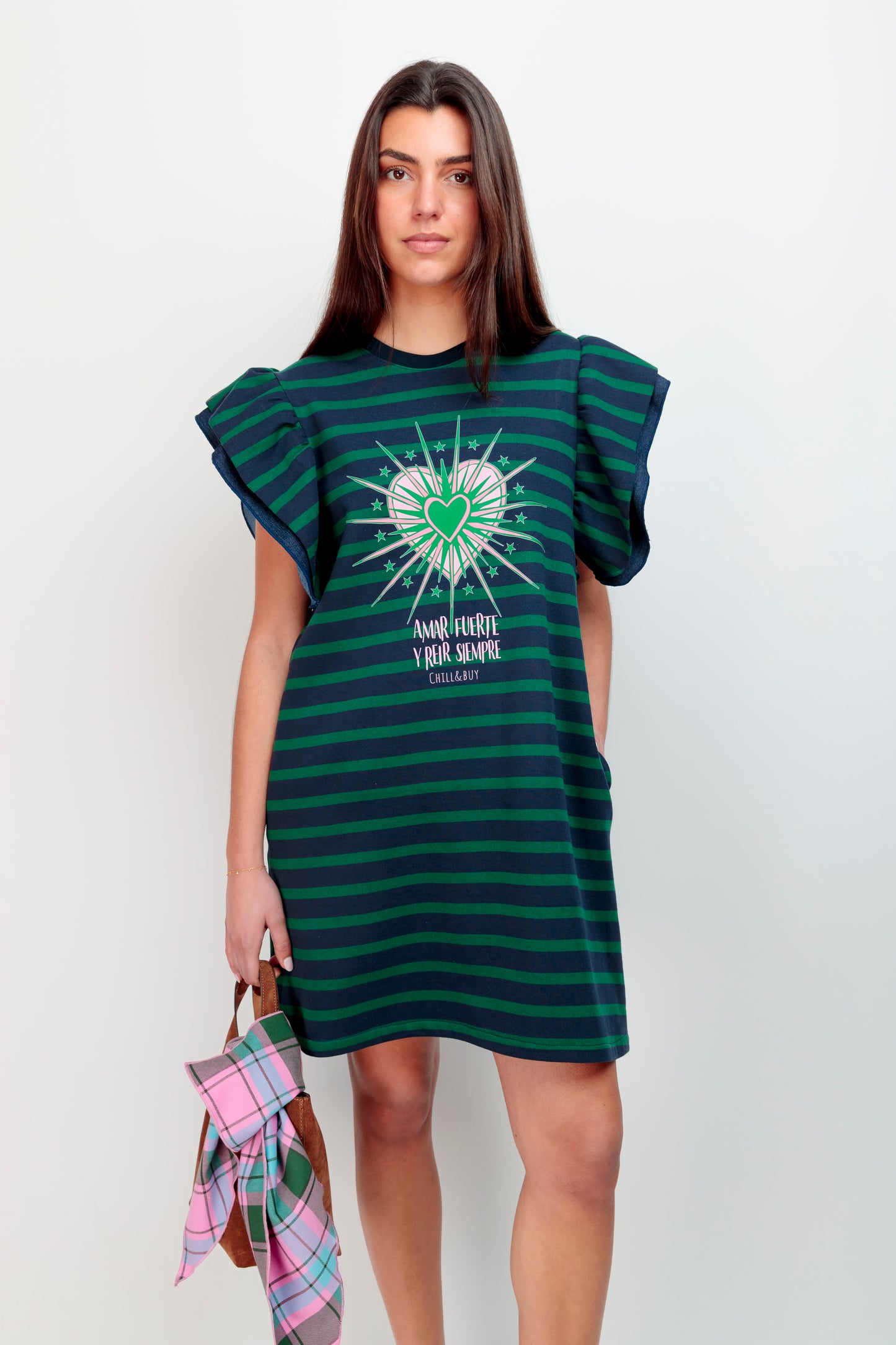 Vestido Dúa Rayas Verde