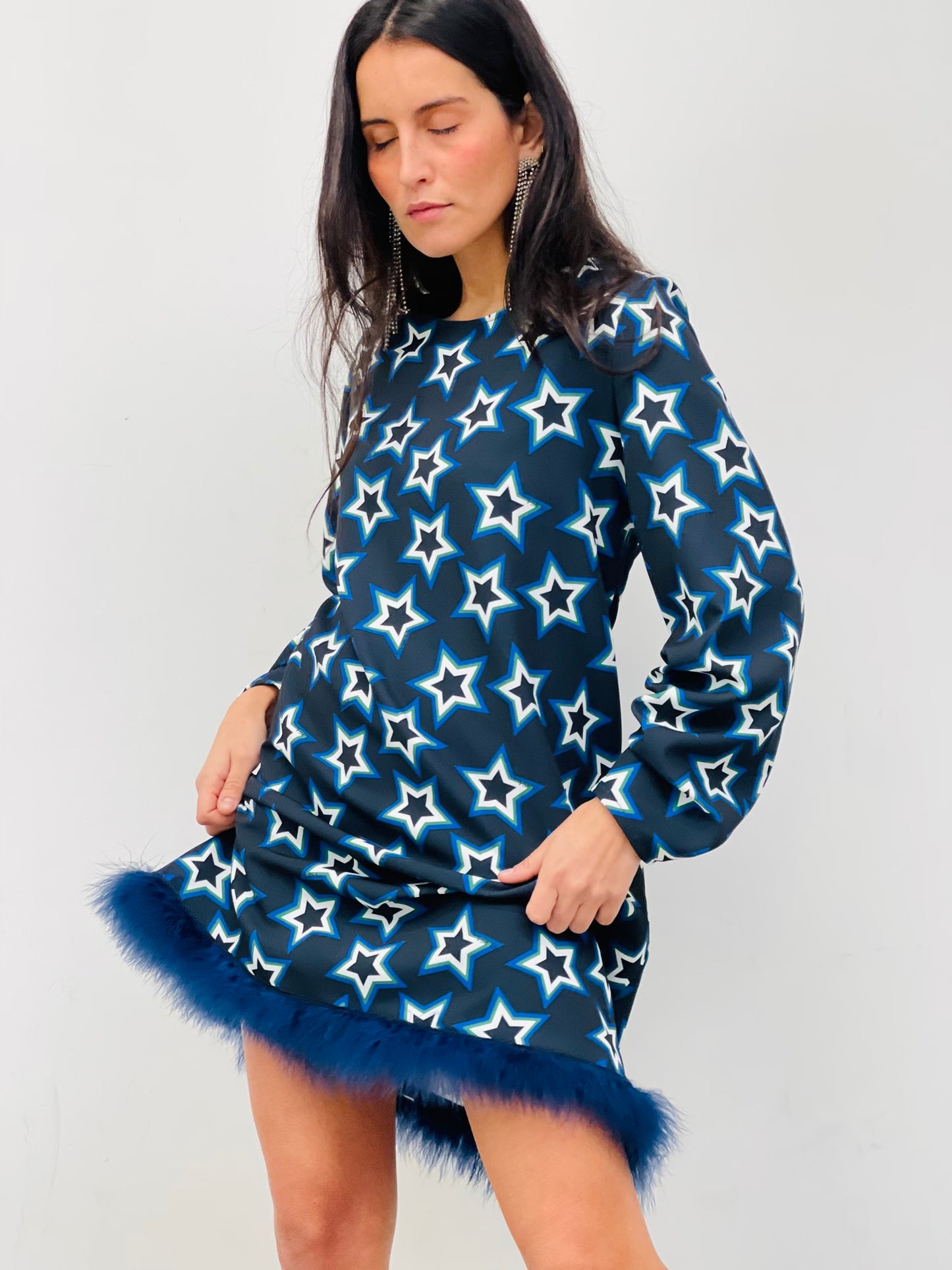 Vestido Fugaz Azul  Marabú