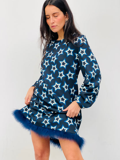 Vestido Fugaz Azul  Marabú