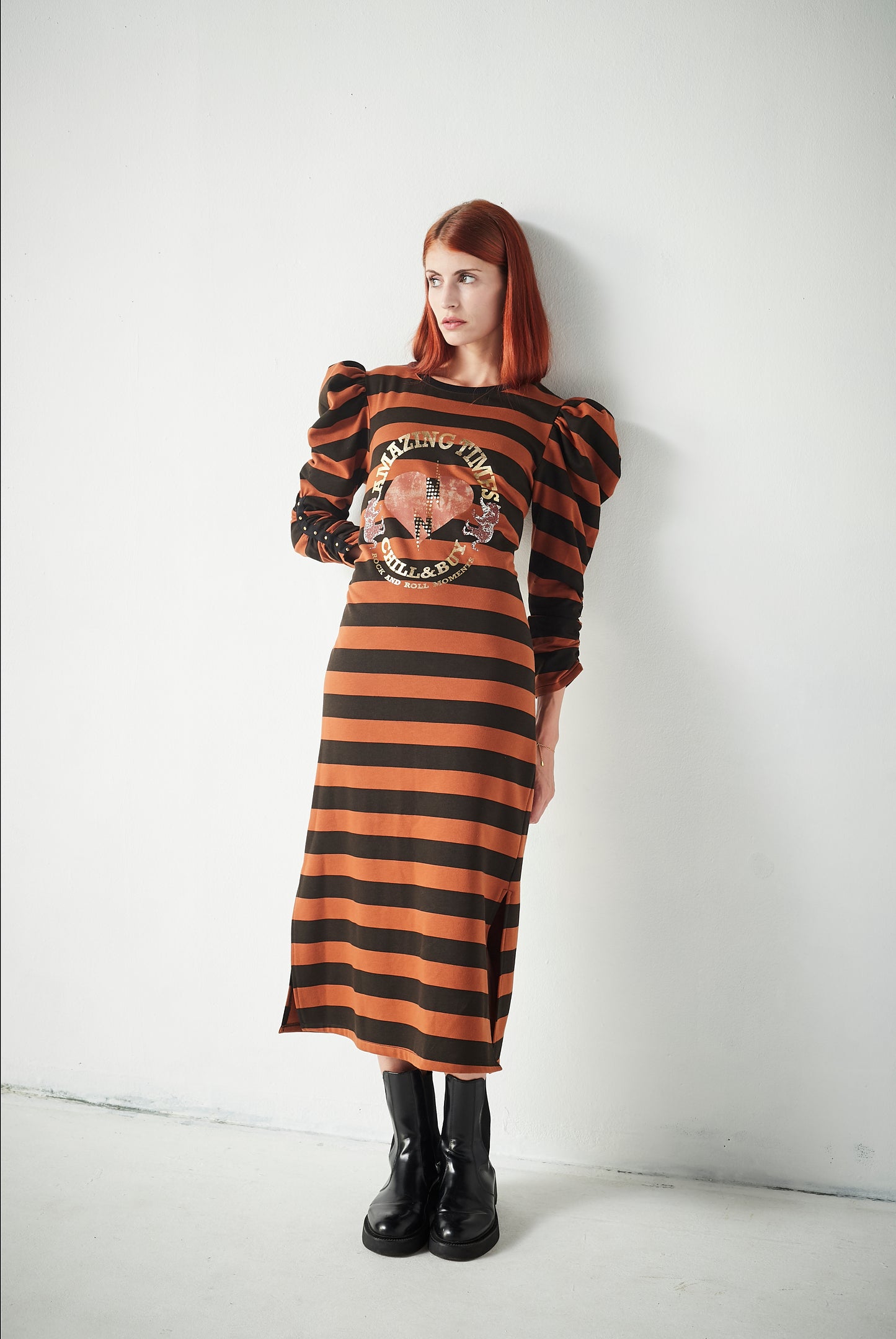 Vestido Largo Rayas Amazing