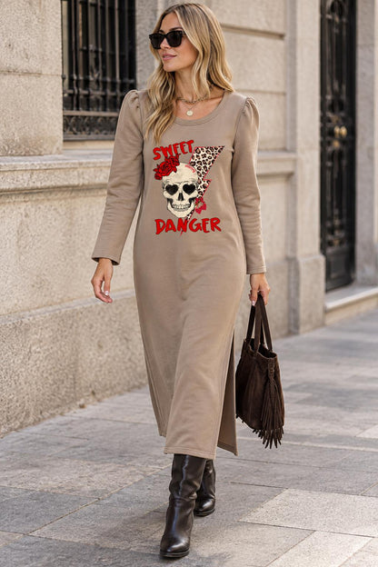 Vestido Largo Beige Sweet Danger