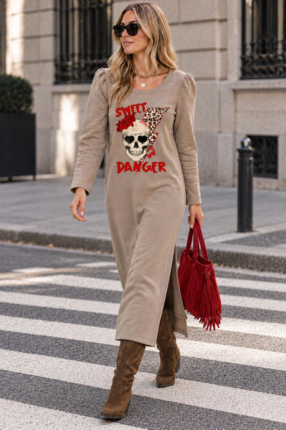 Vestido Largo Beige Sweet Danger