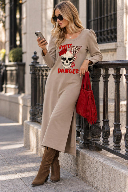 Vestido Largo Beige Sweet Danger