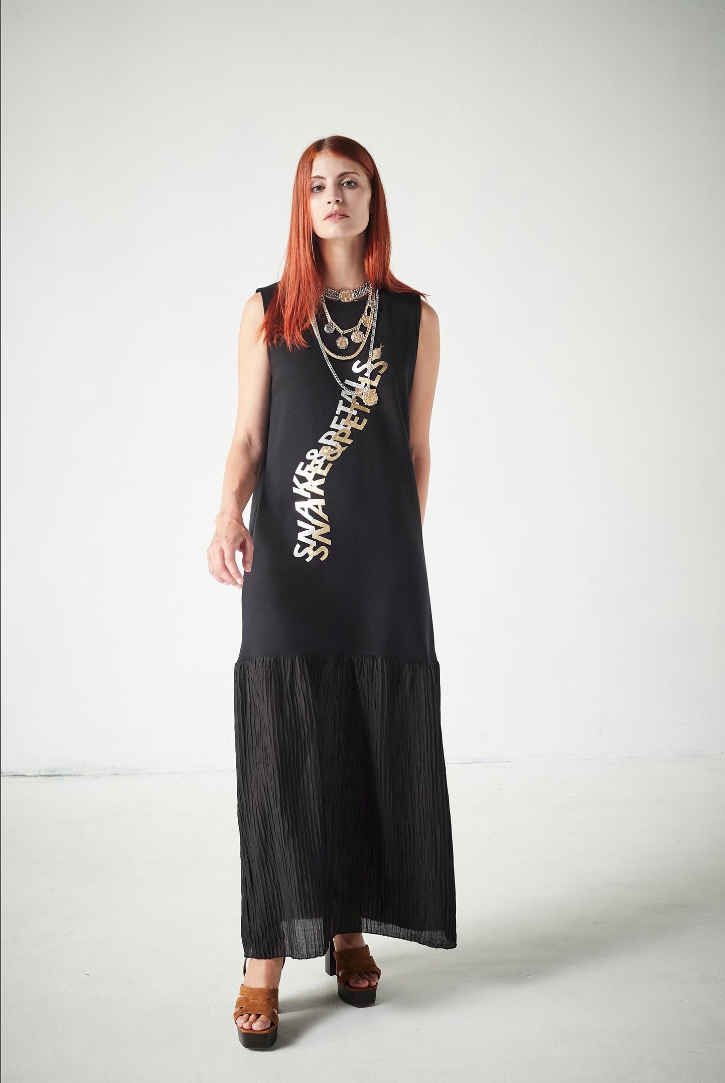 Vestido Textura Snake