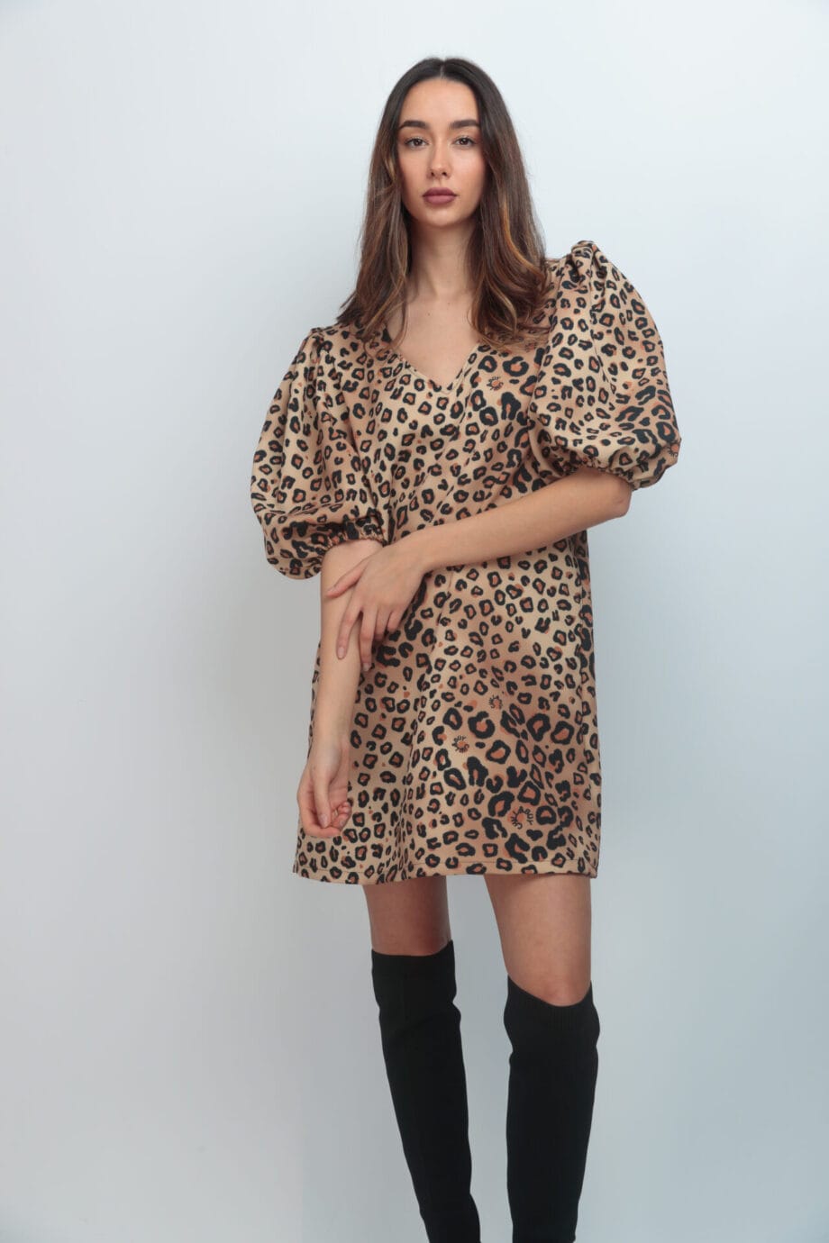 VESTIDO NATURA LEOPARD