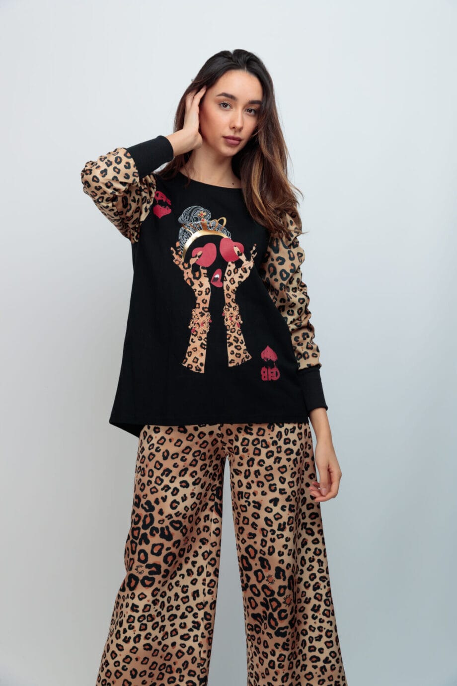 CAMI MANGA CANELA GIRL CHB LEOPARD