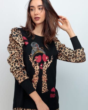 CAMI MANGA CANELA GIRL CHB LEOPARD