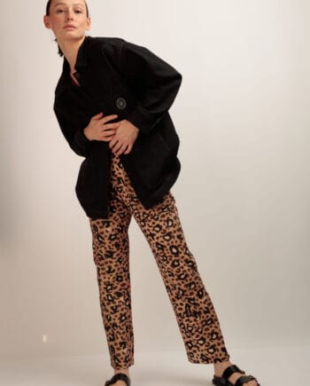 PANTALON DENIM ANIMAL PRINT