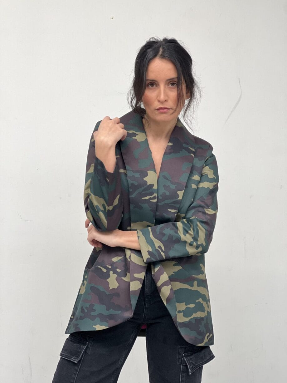 blazer smoking camuflaje