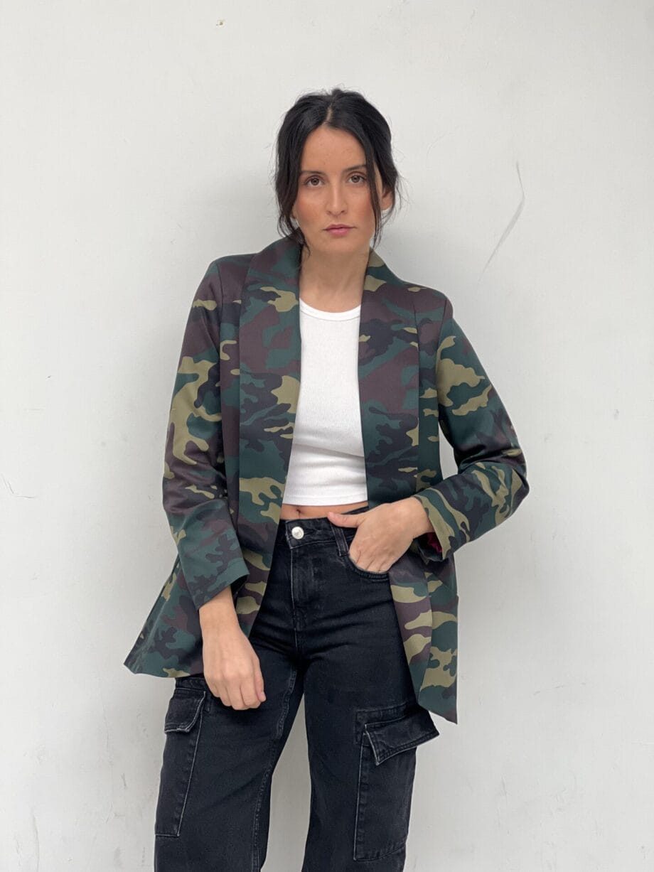 blazer smoking camuflaje