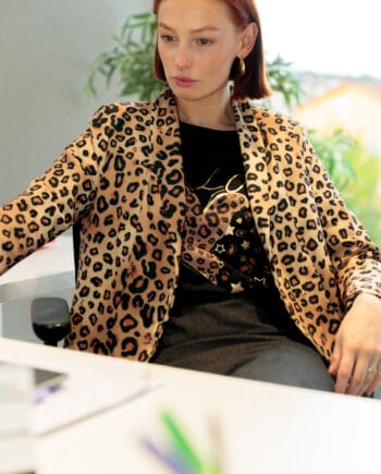 blazer smoking leopard