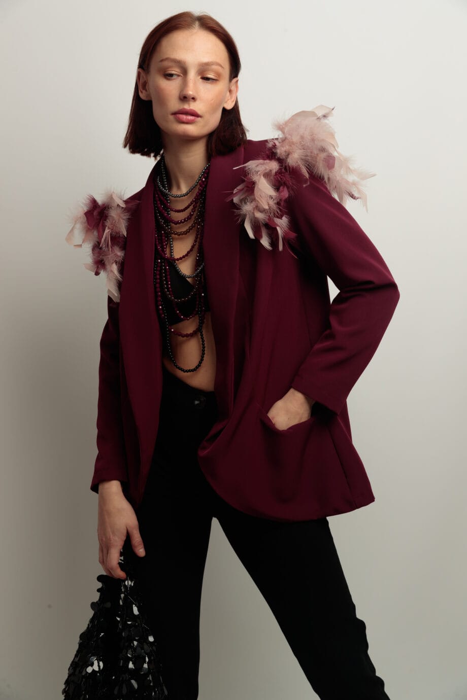 BLAZER PLUMAS SKULL OR NEVER