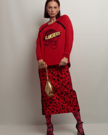 SUDADERA ROJA GLAMOROUS NG