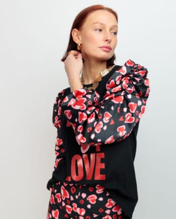 CAMISETA ESENCIA CRUSH NEGRO FULL OF LOVE