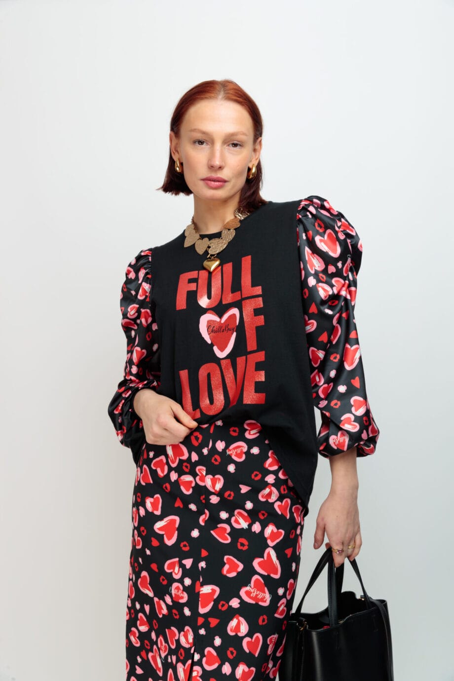 CAMISETA ESENCIA CRUSH NEGRO FULL OF LOVE