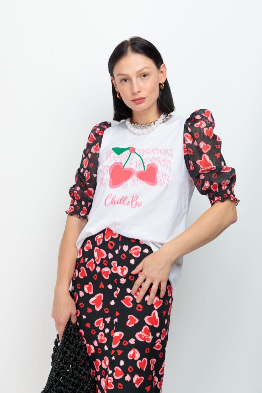 CAMISETA MANGA LIRA CEREZAS CRUSH