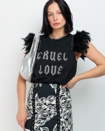 CAMISETA PLUMASTACHAS CRUEL LOVE