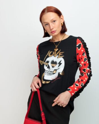 CAMISTA ROMEO CRUSH ROJO SKULL LOVE