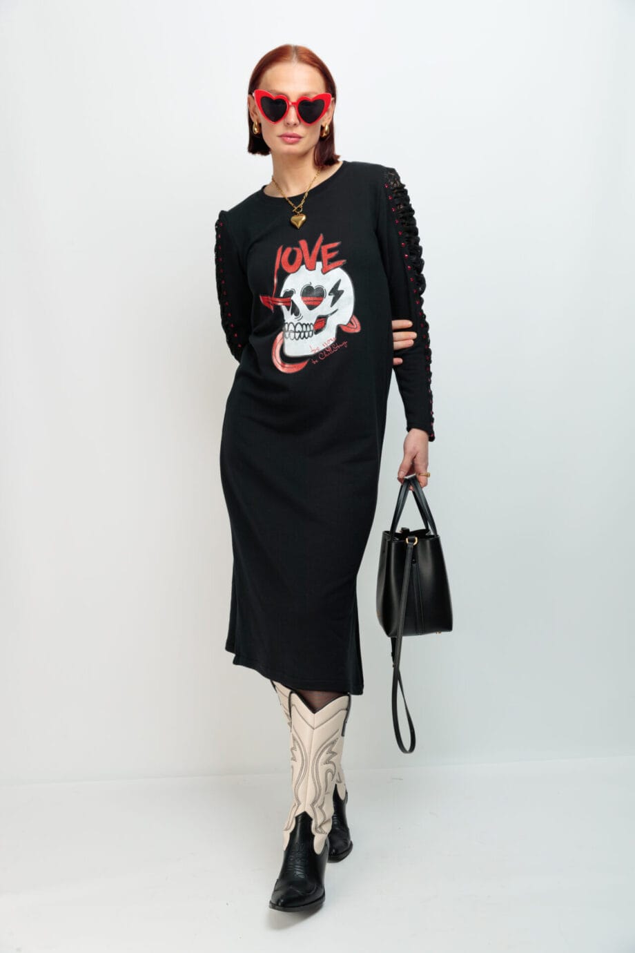 VESTIDO LARGO ROMEO SKULL LOVE