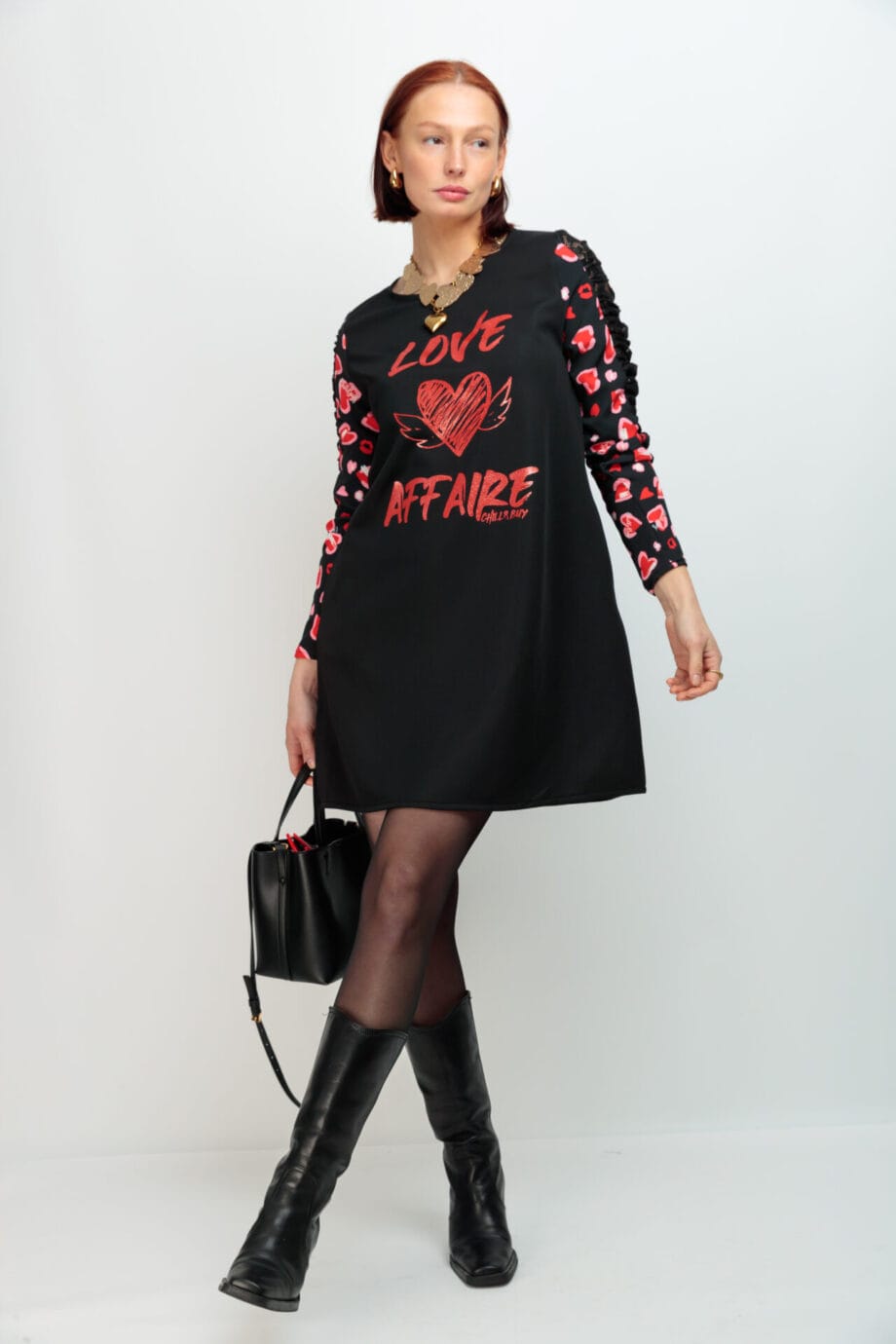 VESTIDO MANGA ROMEO CRUSH ROJO LOVE AFFAIRE