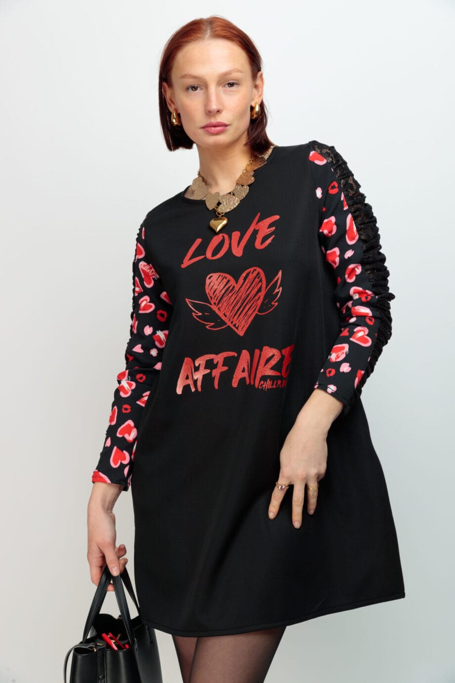 VESTIDO MANGA ROMEO CRUSH ROJO LOVE AFFAIRE