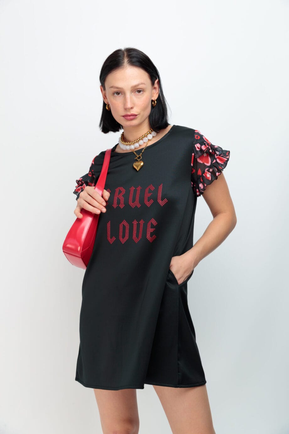 VESTIDO MANGA TULIPAN CRUEL LOVE