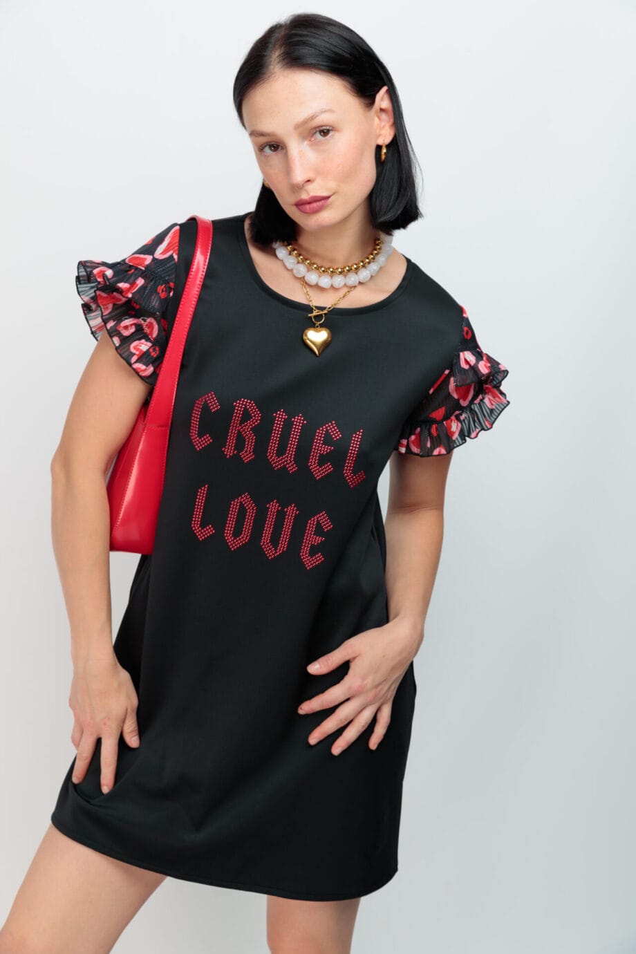 VESTIDO MANGA TULIPAN CRUEL LOVE