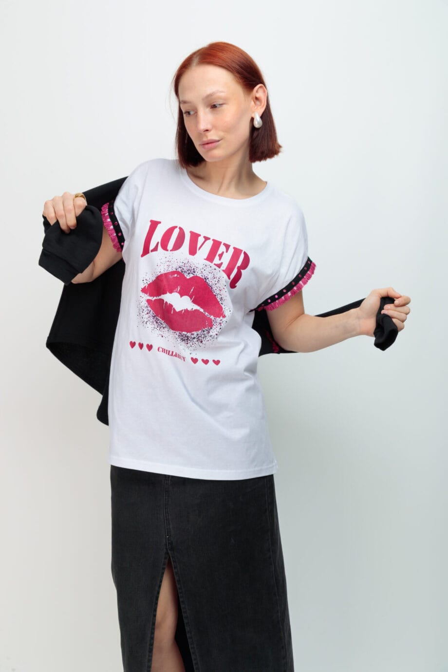 CAMISETA OVER TACHAS LOVER