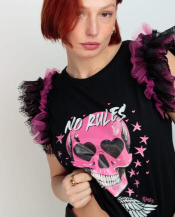 CAMISETA TRIA SKULL STAR FUCSIA ()