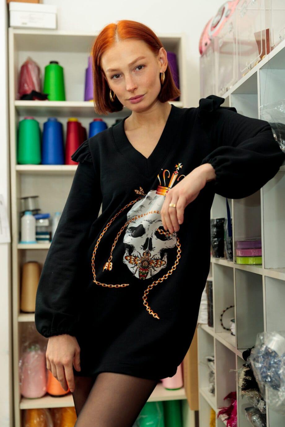 VESTIDO SUDADERA SKULL DELUXE