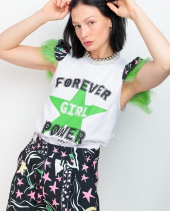 camiseta plumas hollywood power ()